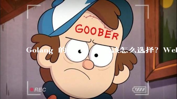 Golang 的 Web 框架该怎么选择？Web 开发又该怎样学？
