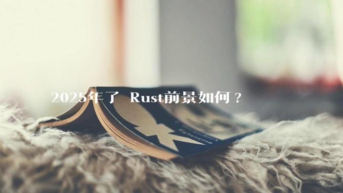 2025年了 Rust前景如何?