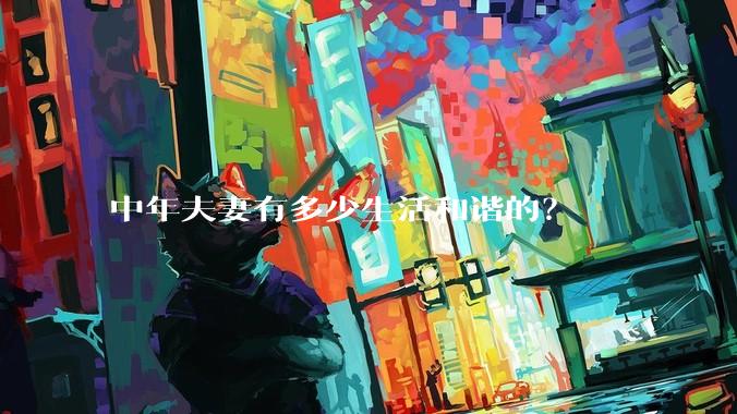 中年夫妻有多少生活和谐的？